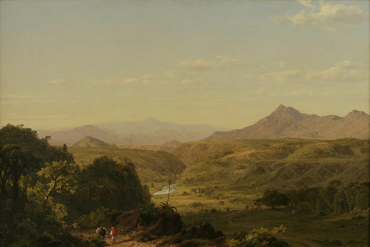 Scéna mezi Andami, 1854 od Frederic Edwin Church