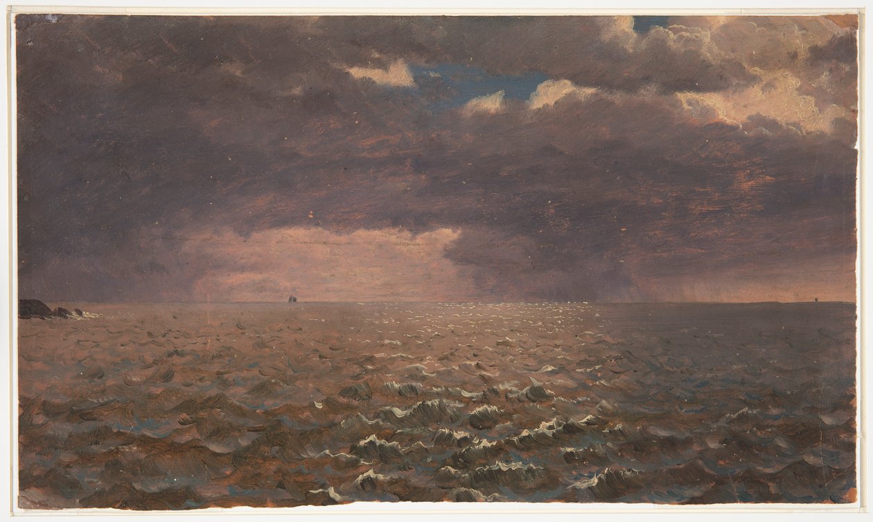 Rozbouřené moře od Frederic Edwin Church