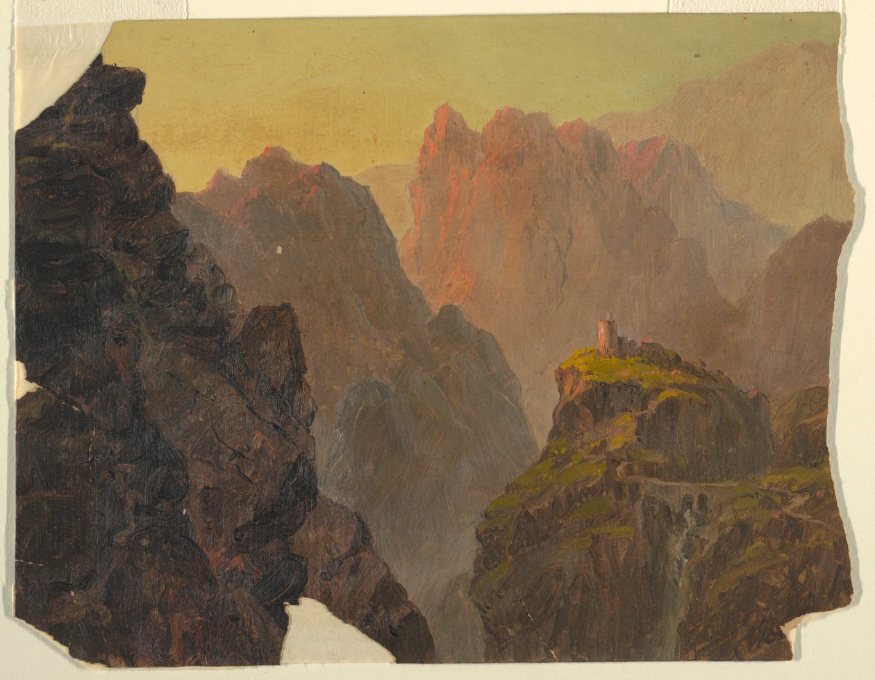 Studie z Imaginary S. American Landscape od Frederic Edwin Church