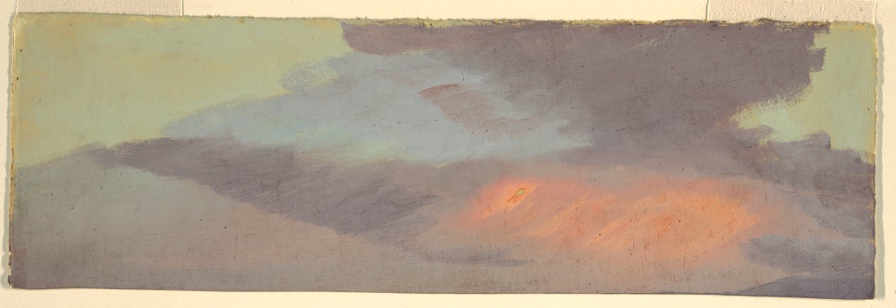 Studie mraků při západu slunce od Frederic Edwin Church