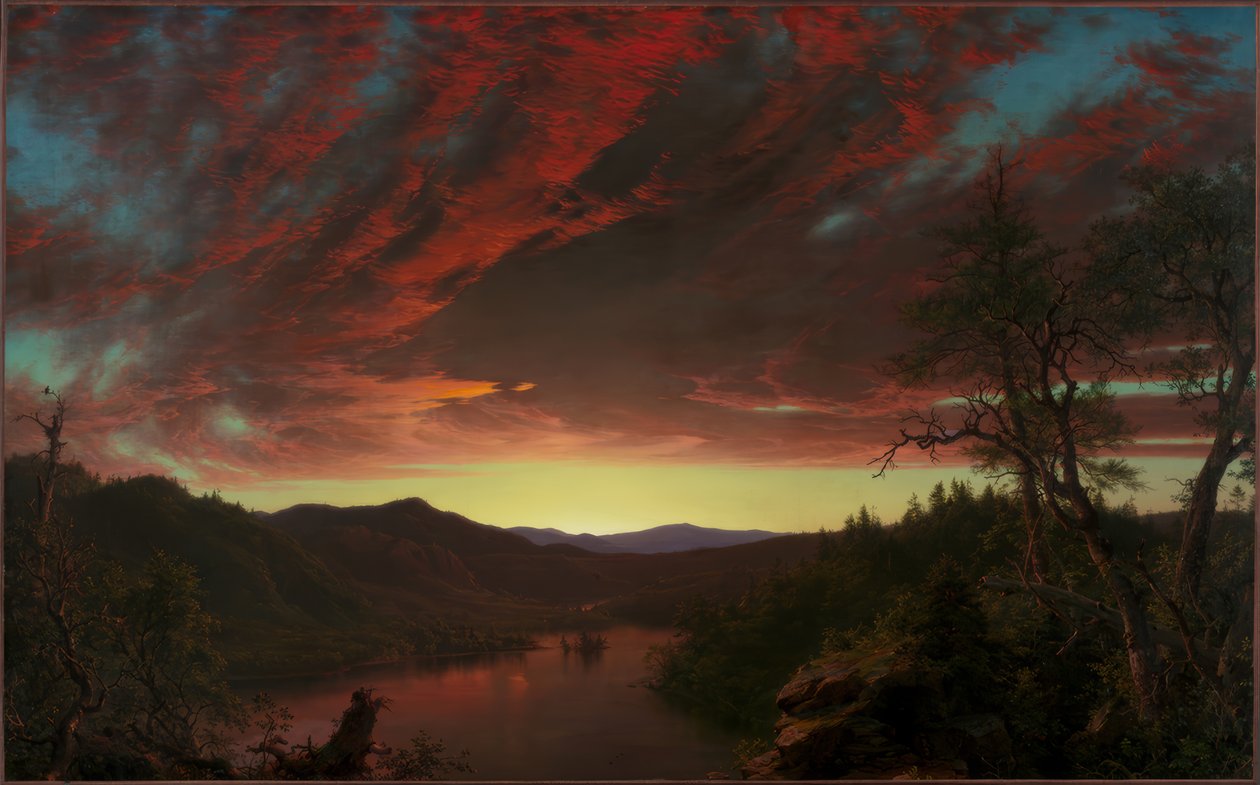 Soumrak v divočině od Frederic Edwin Church