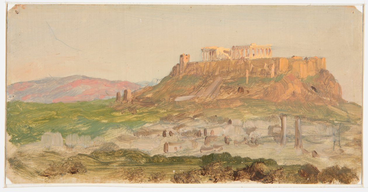 Pohled na Akropoli, východ slunce od Frederic Edwin Church