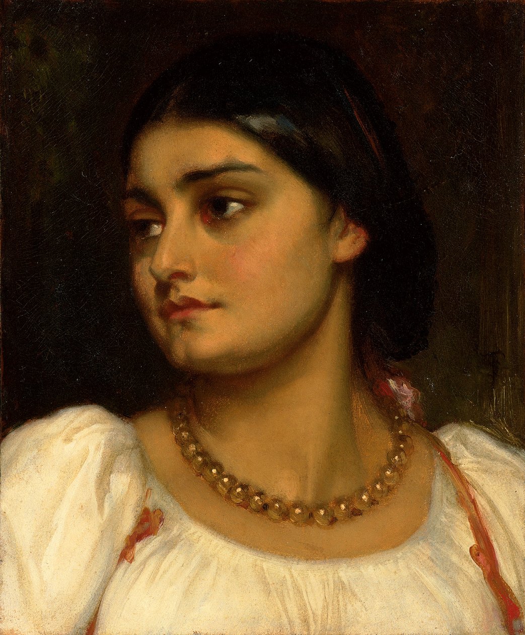 Hlava římského modelu, od Frederic Leighton