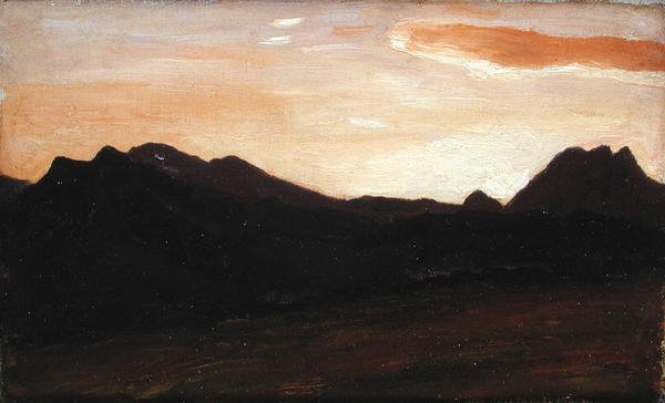 Krajina s kopci (olej na plátně) od Frederic Leighton