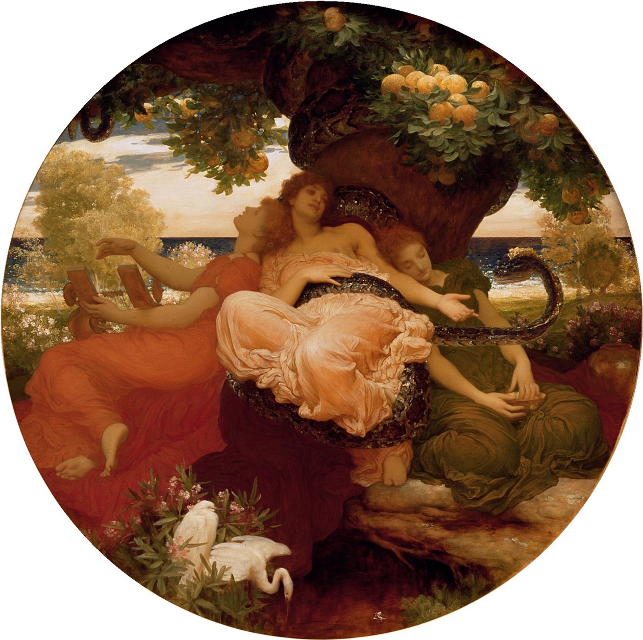 Zahrada Hesperidek, cca 1892 od Frederic Leighton