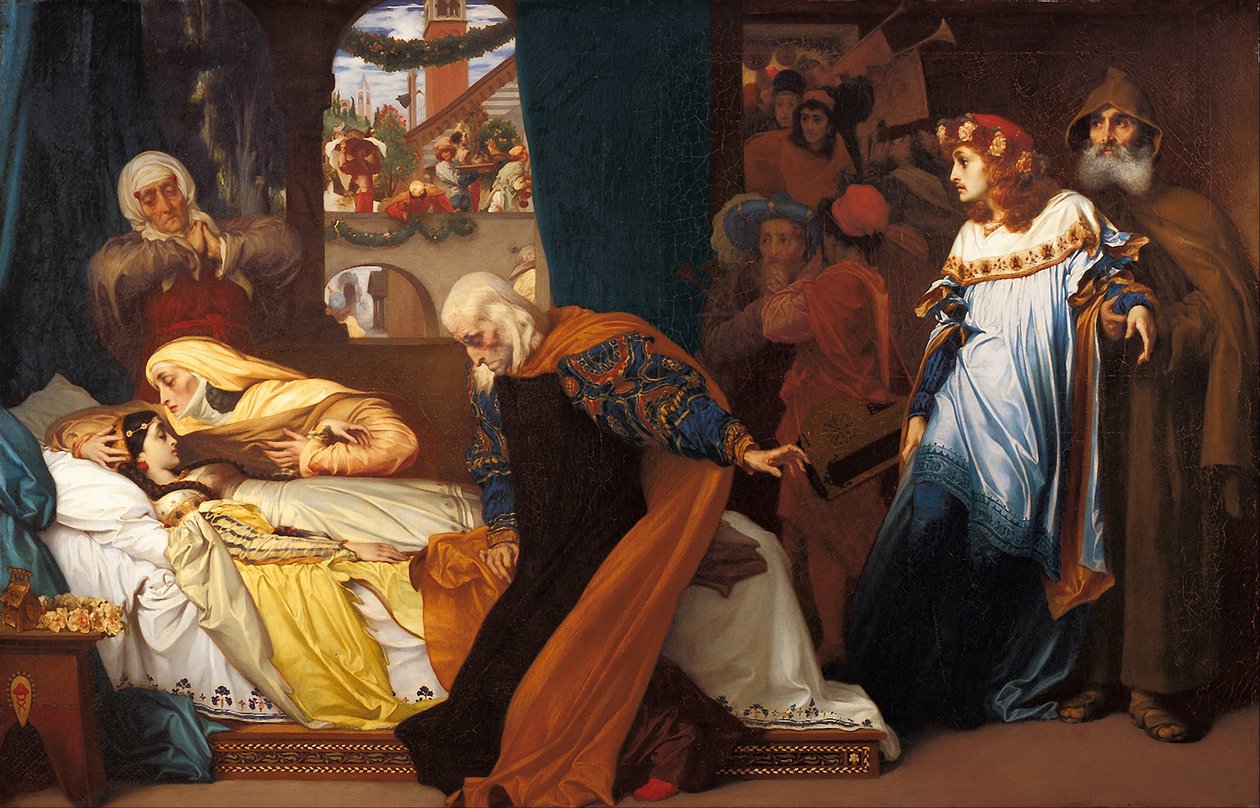 Předstíraná smrt Julie od Frederic Leighton