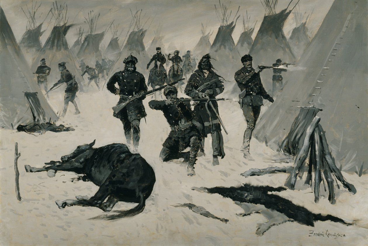Porážka šíleného koně od Frederic Remington