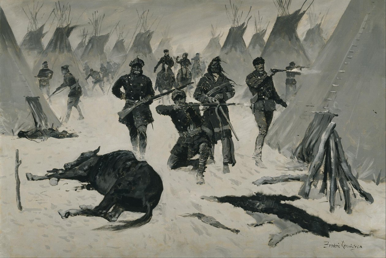 Porážka šíleného koně od Frederic Remington