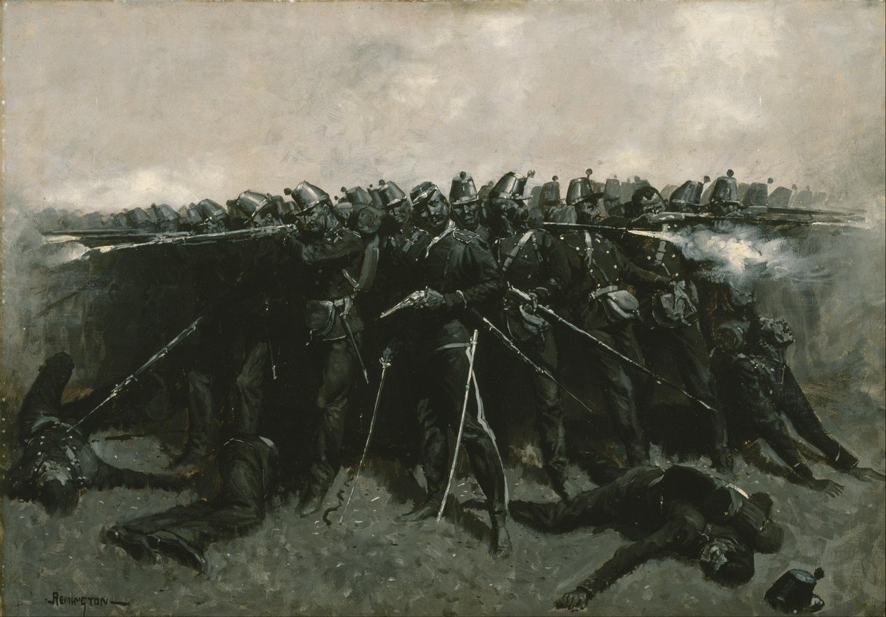 Náměstí pěchoty od Frederic Remington