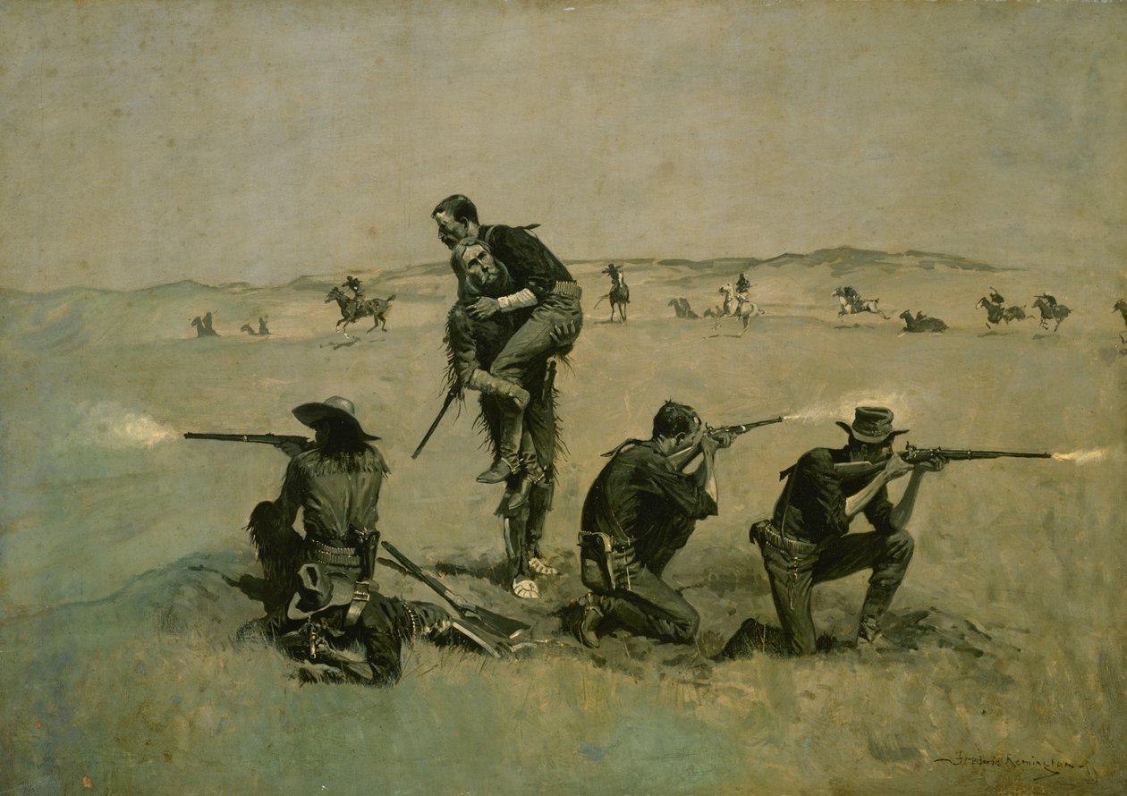 The Last Stand (Twenty-Five to One) c.1896 od Frederic Remington
