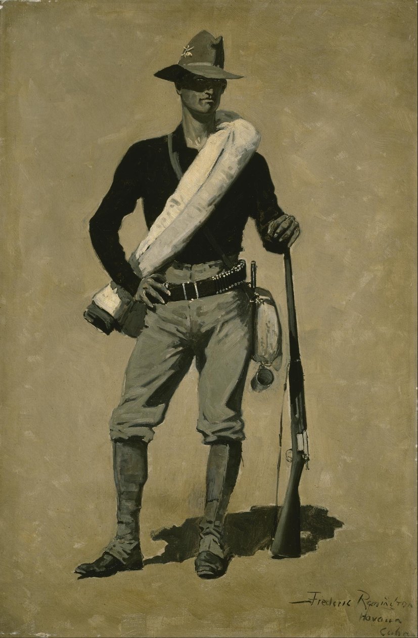 U. Americký voják, španělsko-americká válka od Frederic Remington