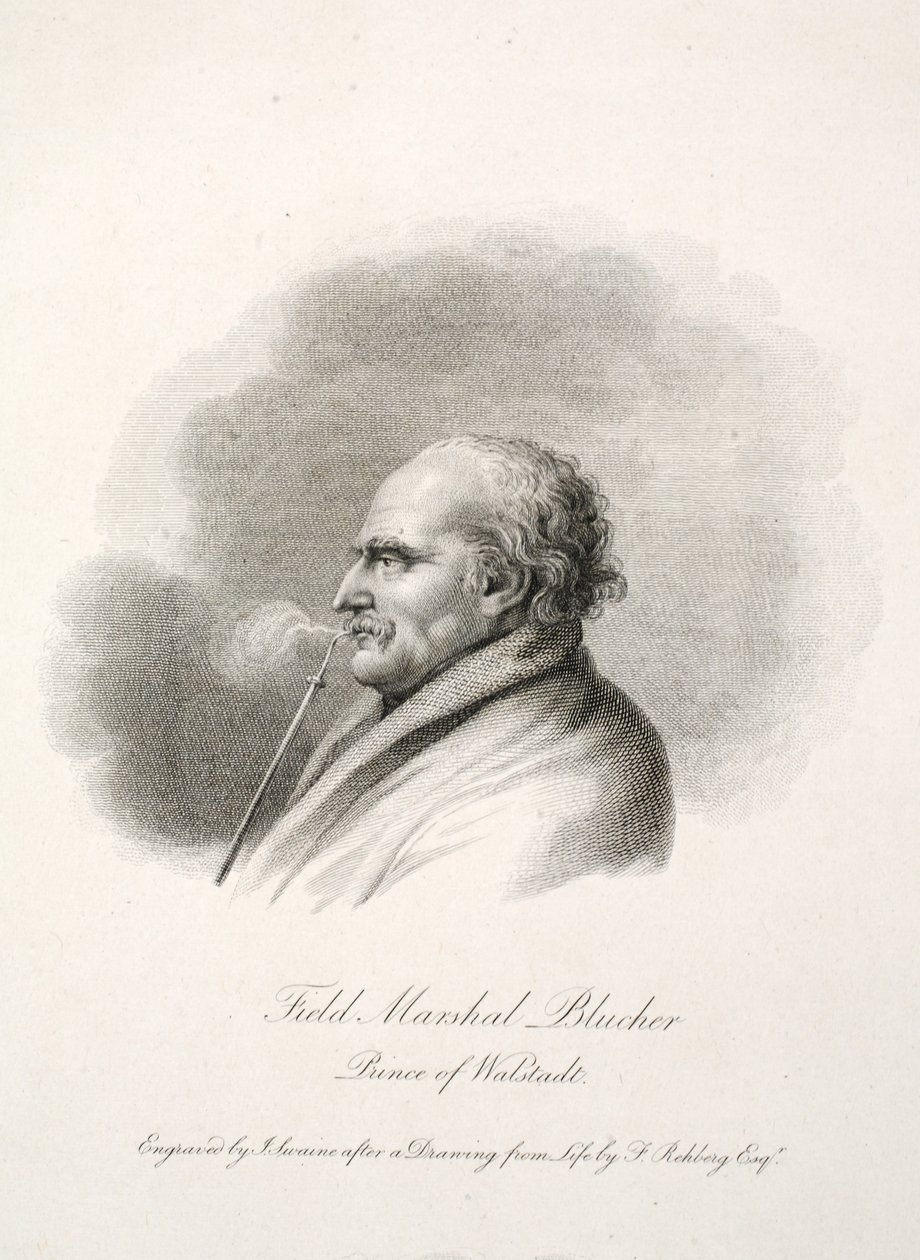 Polní maršál Blucher, kníže z Walstadtu, ing. J. Swaine, hospod. J. Farrer, 1815 od Frederich Rehberg
