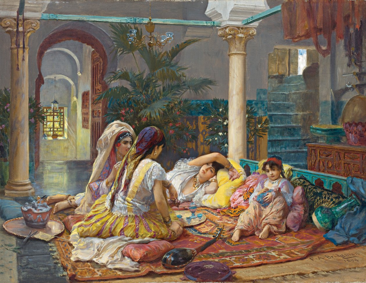 V harému od Frederick Arthur Bridgman