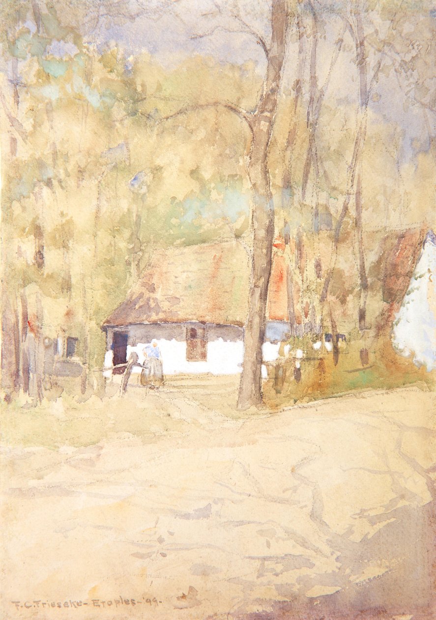 Statek v Étaples, 1899 od Frederick Carl Frieseke