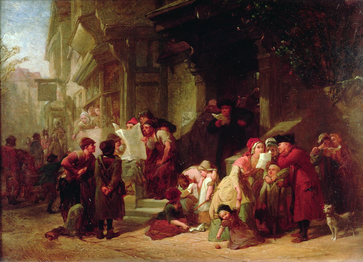 Obecní pošta od Frederick Goodall