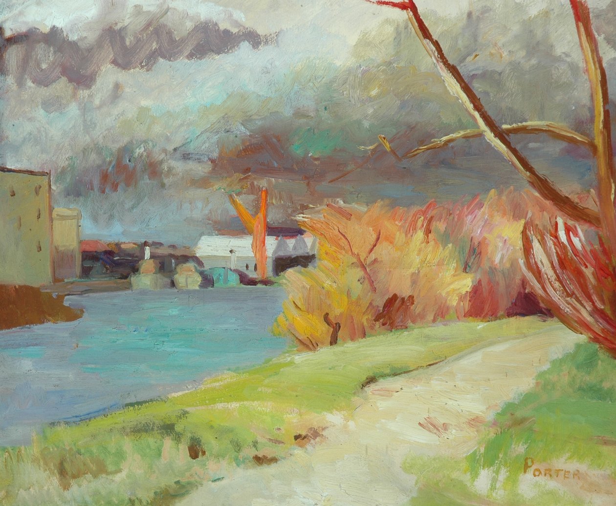 Řeka v Kew od Frederick James Porter