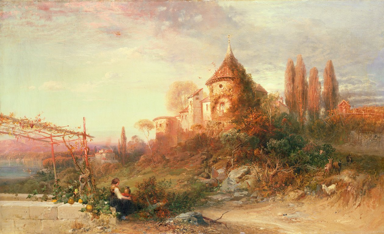 Vinice v Meranu, Tyrolsko od Frederick Lee Bridell