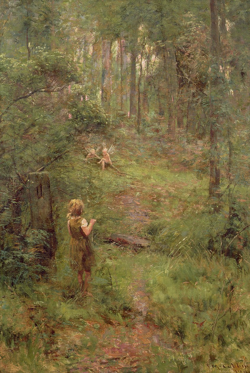 Co viděla malá holčička v křoví, 1904 od Frederick McCubbin