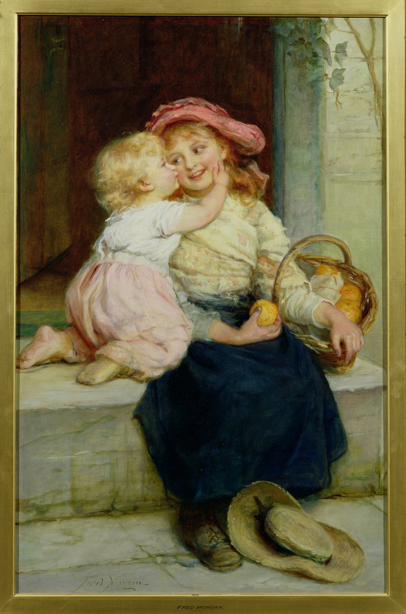 Prodejce pomerančů od Frederick Morgan
