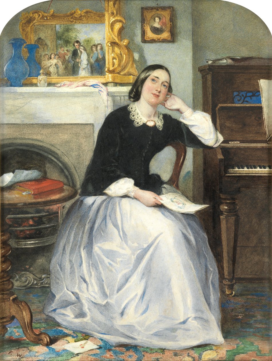 Žeton lásky (wc a bodycolor na papíře) od Frederick Walker