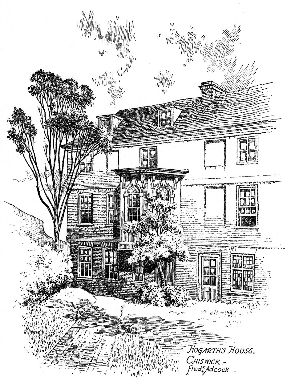 Hogarths House, Chiswick, 1912 od Frederick Adcock