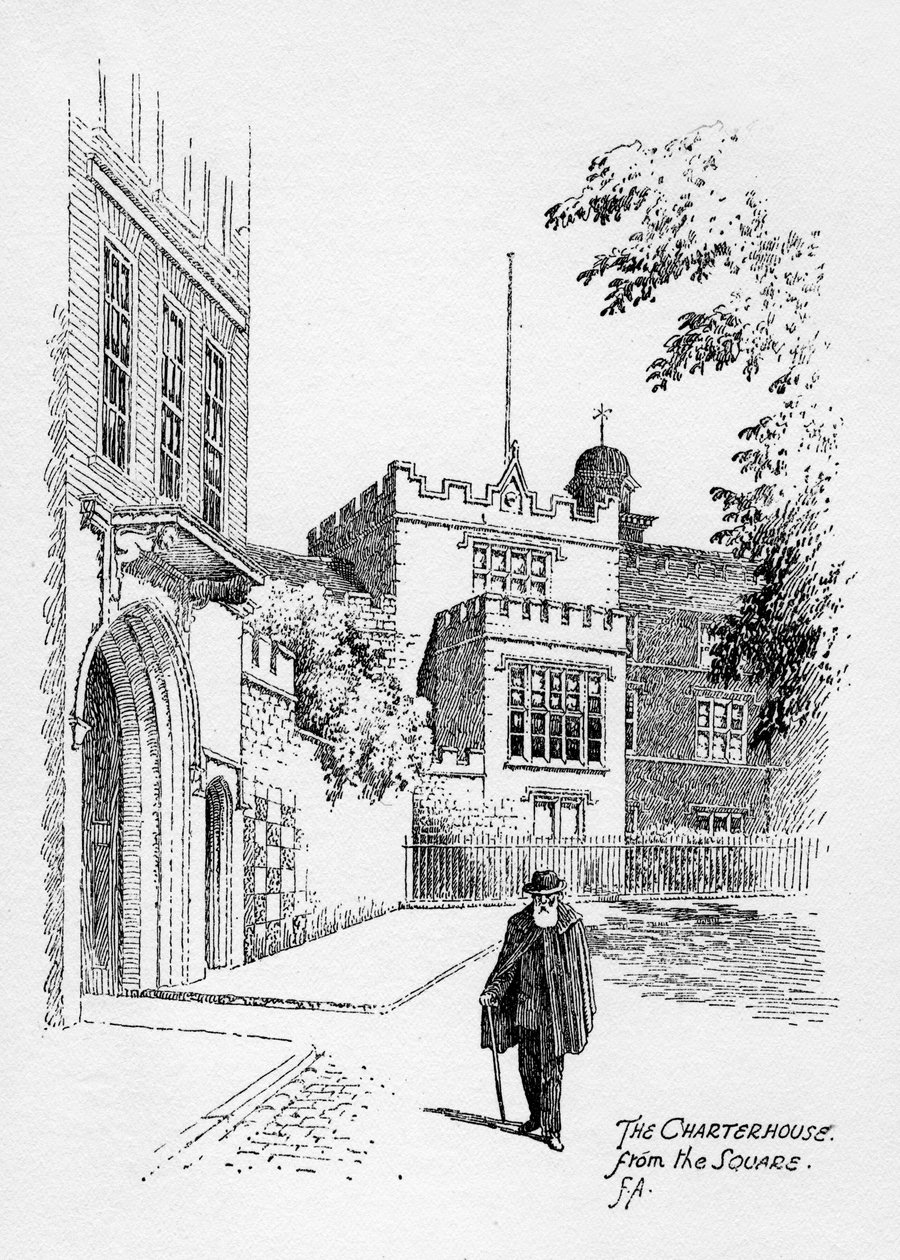 Charterhouse z náměstí, Londýn, 1912. od Frederick Adcock