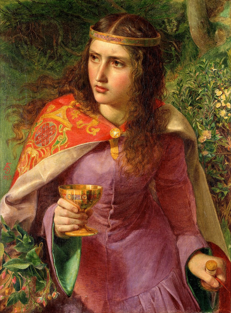 "Královna Eleanor", 1858 od Frederick Augustus Sandys