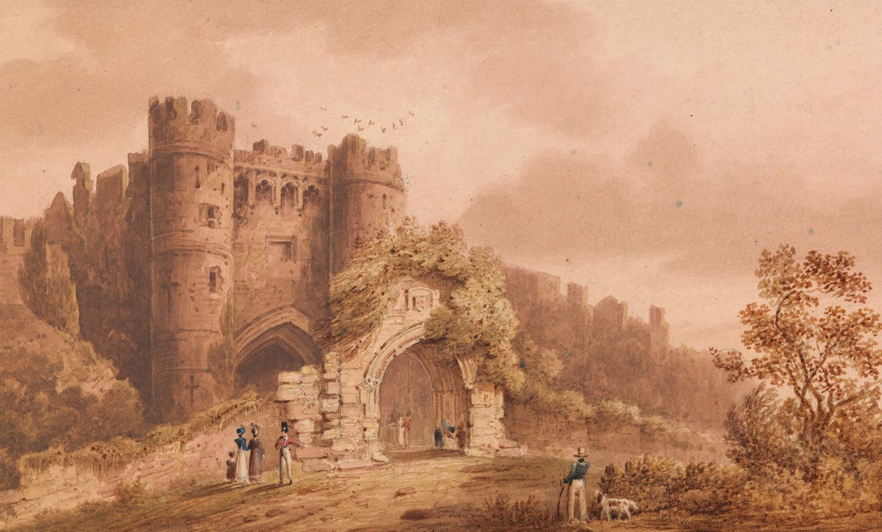 Hrad Carisbrook, Isle of Wight od Frederick Calvert