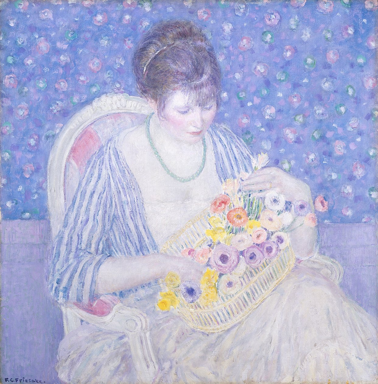 Košík květin, c. 19131917. od Frederick Carl Frieseke