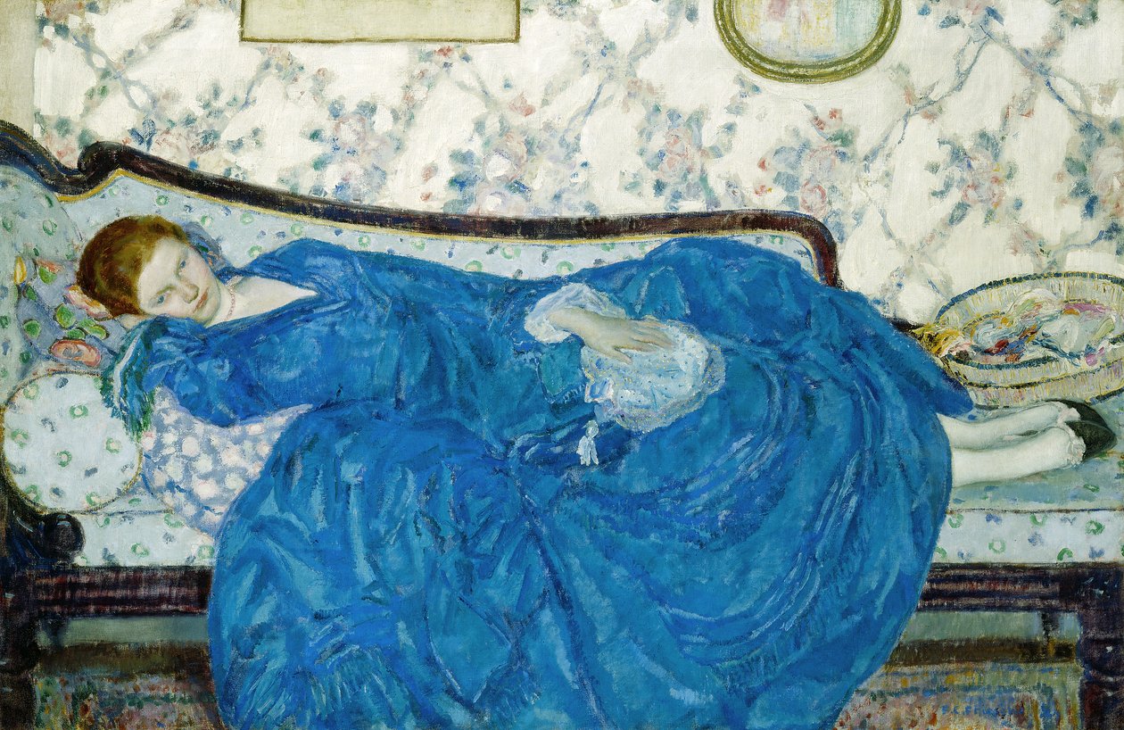 Modré šaty, 1917 od Frederick Carl Frieseke