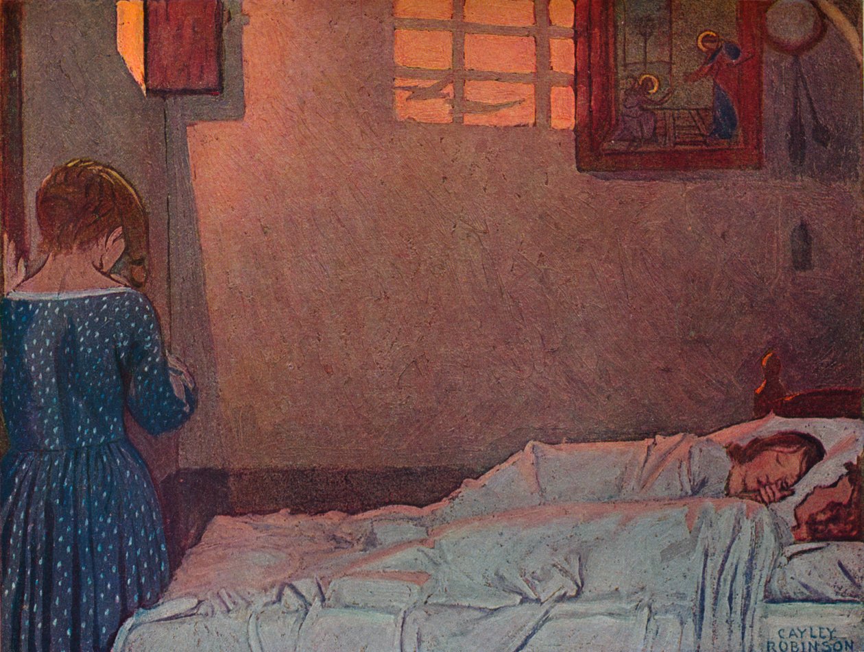 Letní večer, c1910 od Frederick Cayley Robinson