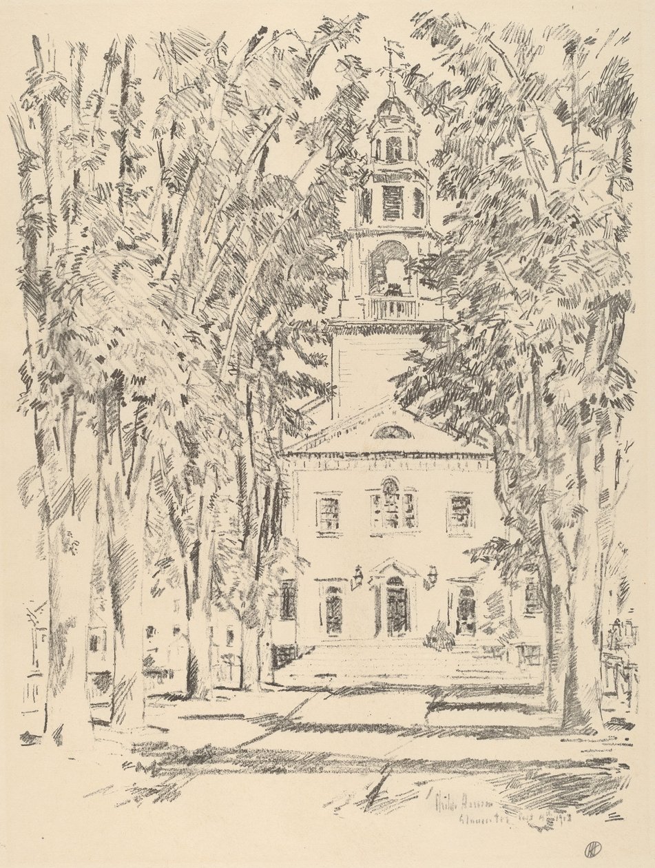 Koloniální kostel, Gloucester, 1918. od Frederick Childe Hassam