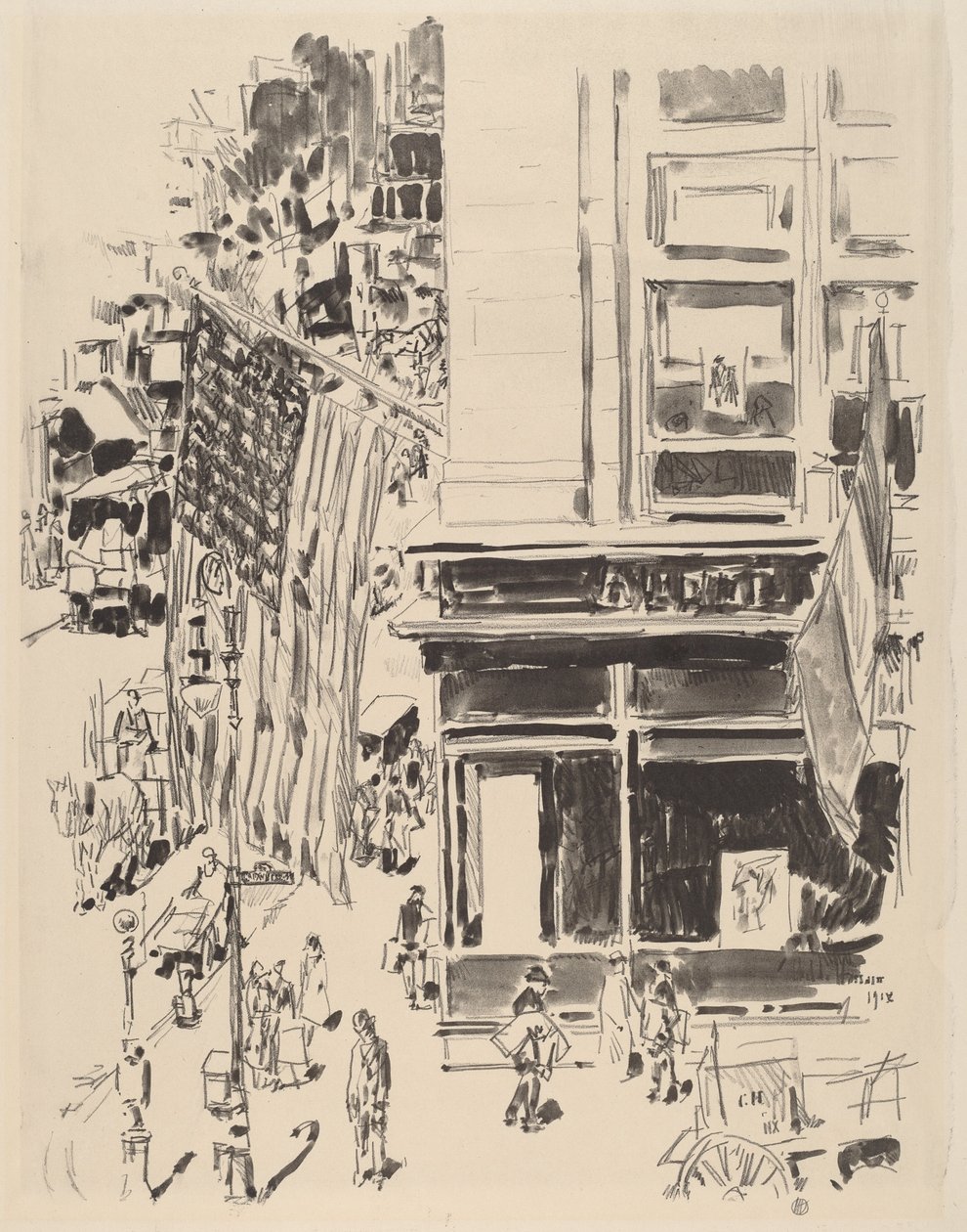 Lafayette Street, 1918. od Frederick Childe Hassam