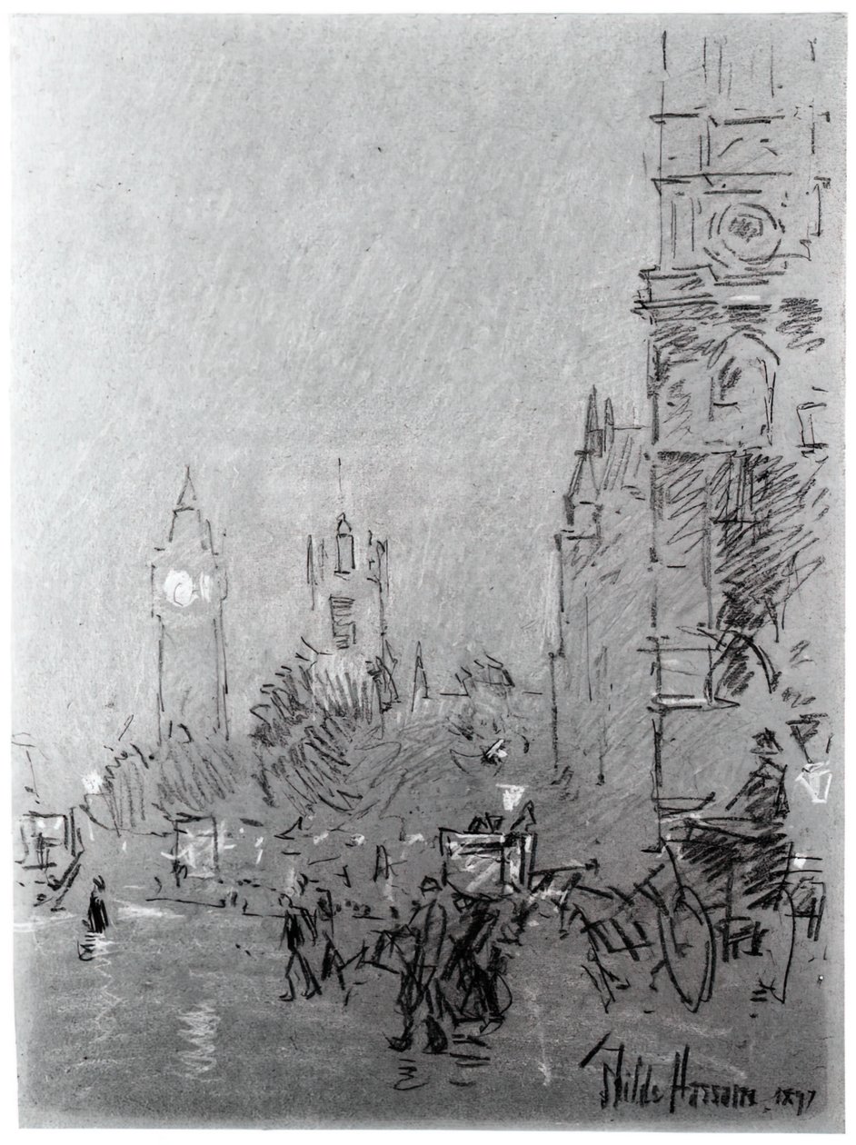 Londýn, večer, 1897. od Frederick Childe Hassam