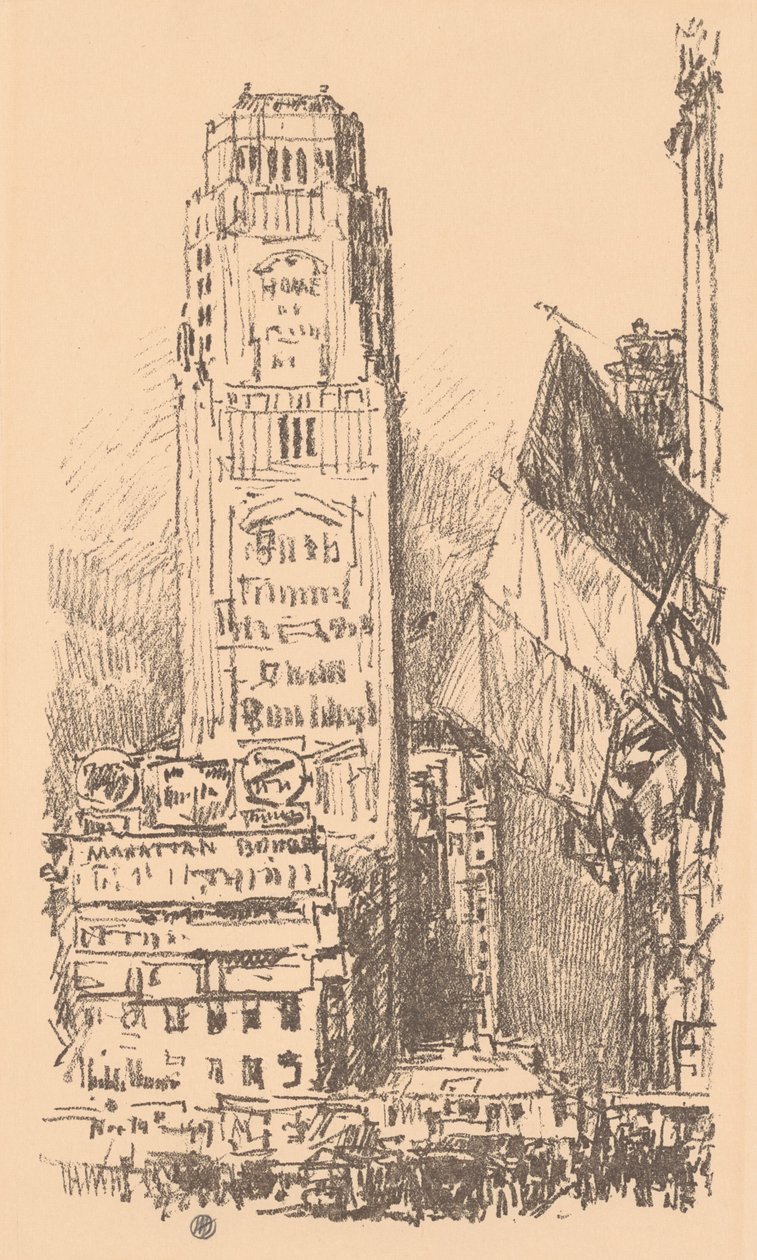 Kytice v New Yorku, 1917. od Frederick Childe Hassam