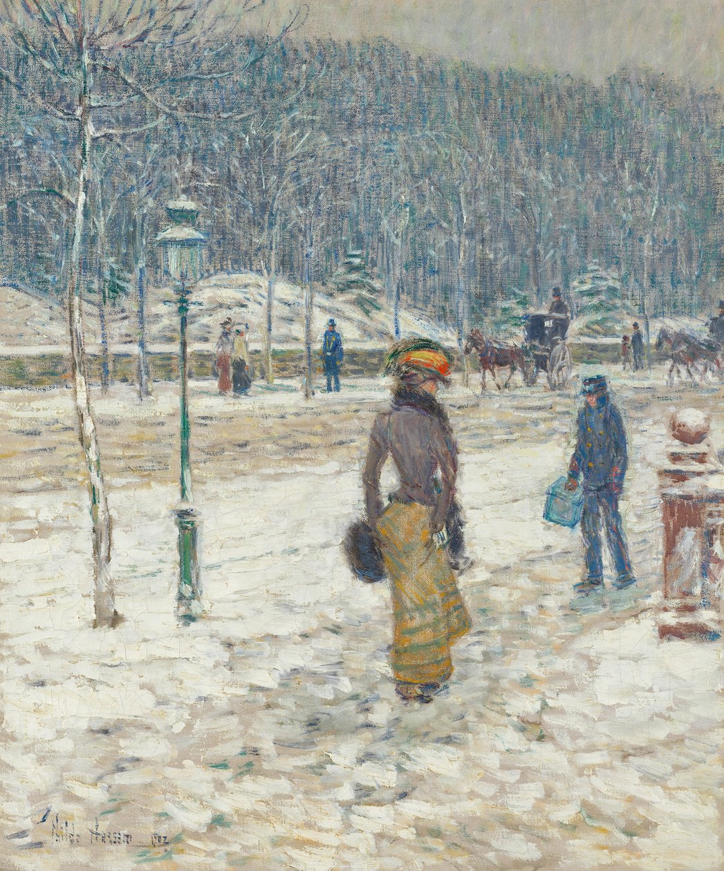 New York Street, 1902. od Frederick Childe Hassam