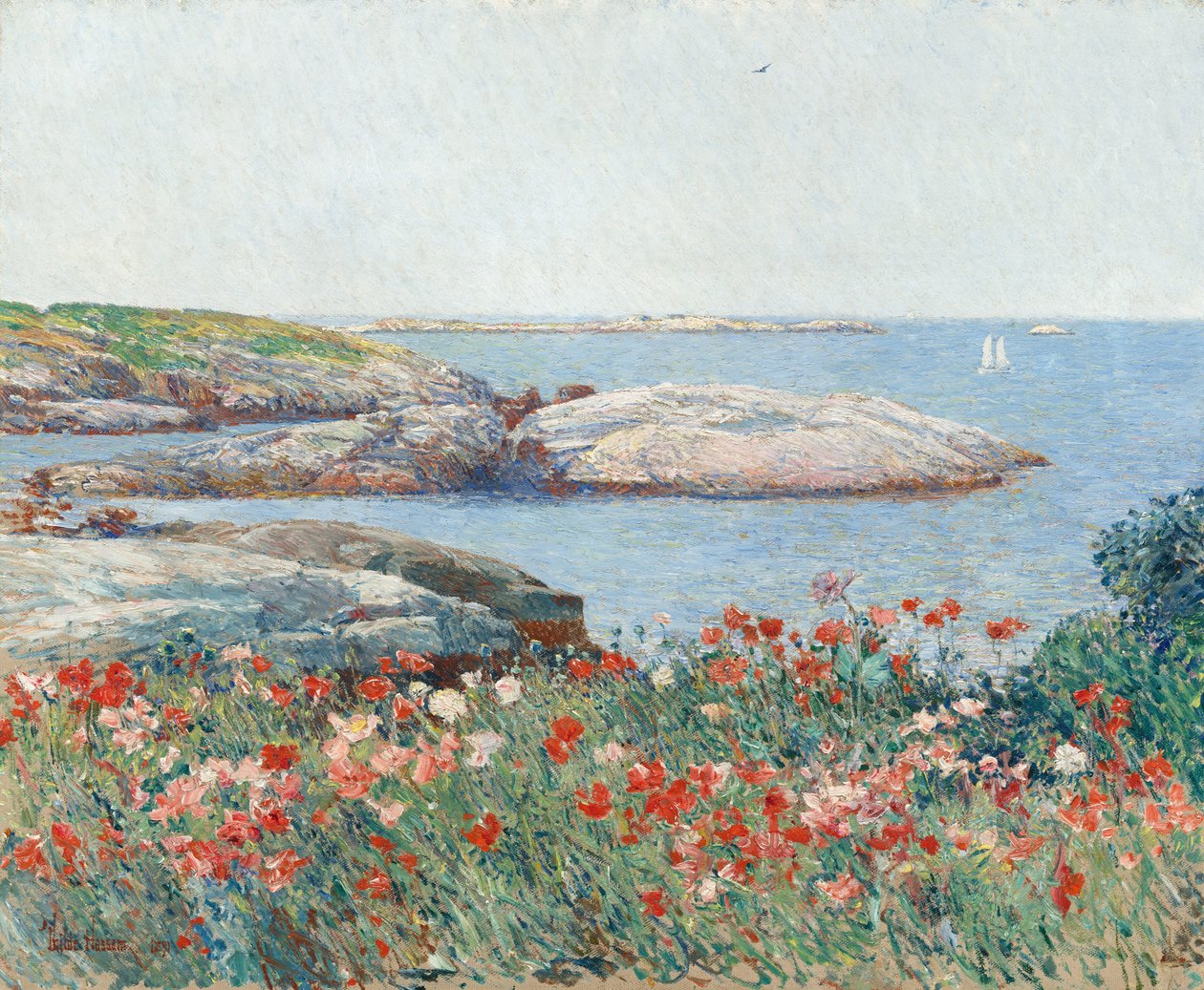 Poppies, Isles of Shoals, 1891. od Frederick Childe Hassam