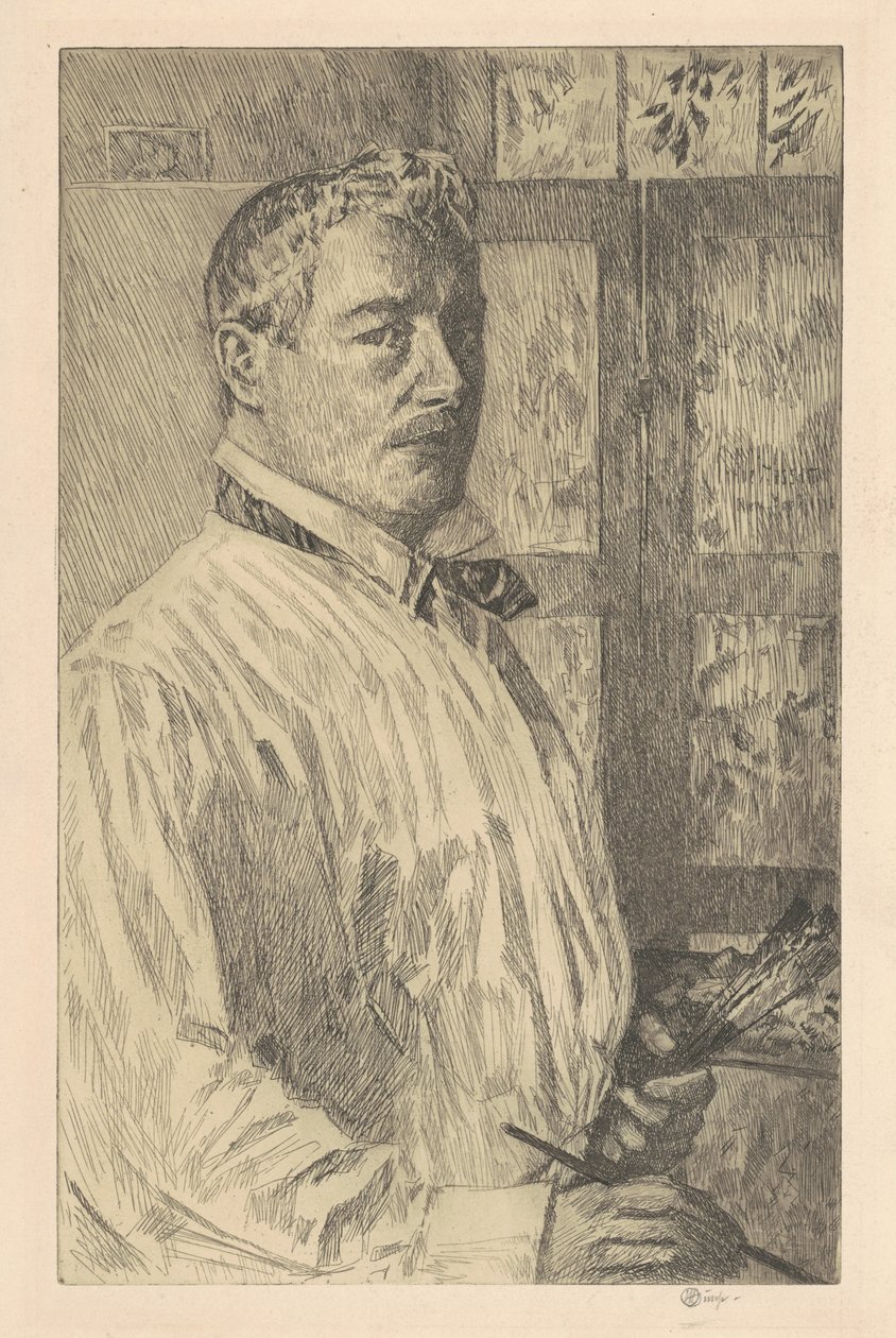 Autoportrét, 1916. od Frederick Childe Hassam