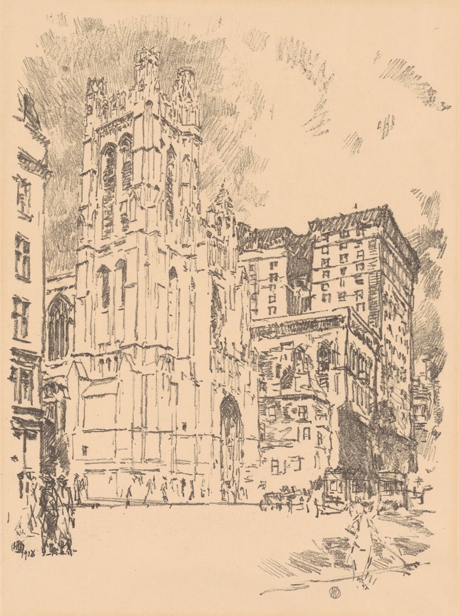 St. Thomas, New York, 1918. od Frederick Childe Hassam