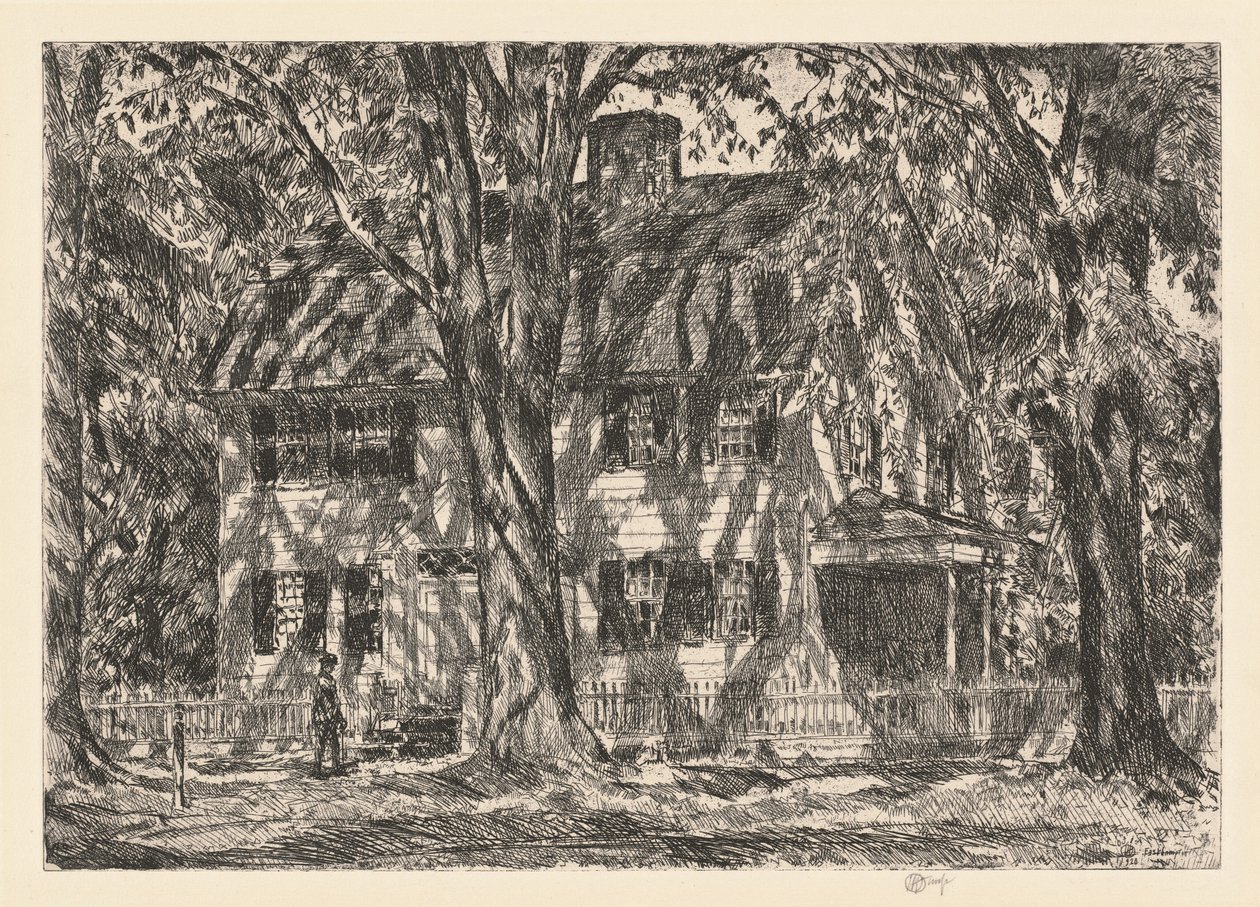 Dům lva Gardinera, Easthampton, 1920. od Frederick Childe Hassam