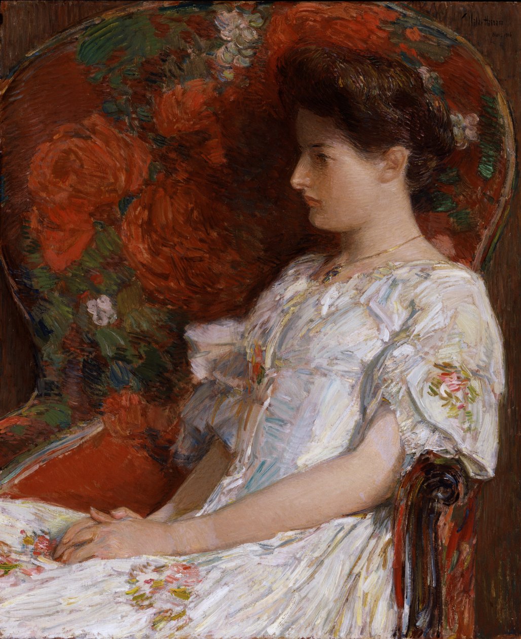 Viktoriánské křeslo, 1906. od Frederick Childe Hassam