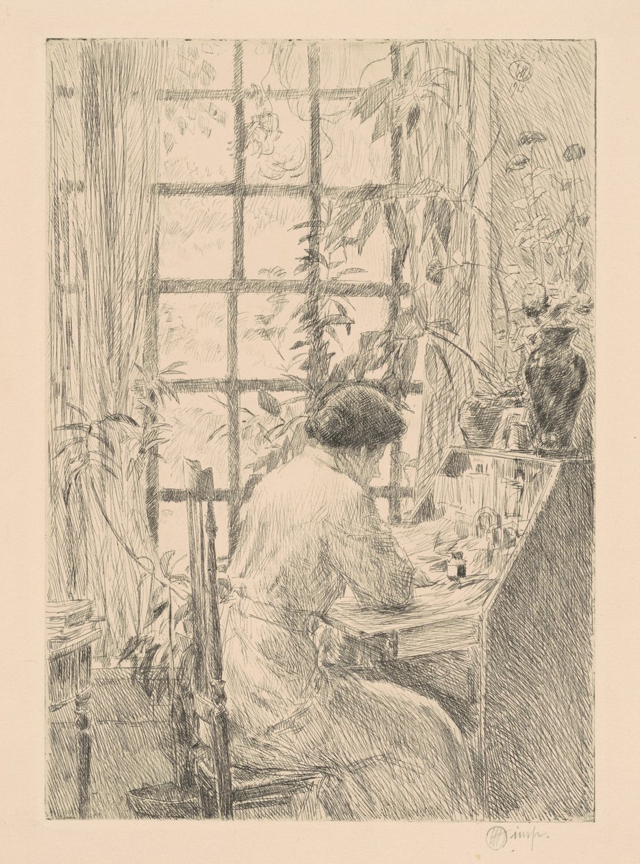 Psací stůl, 1915. od Frederick Childe Hassam