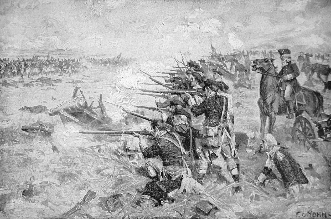 Bitva o Brandywine od Frederick Coffay (after) Yohn