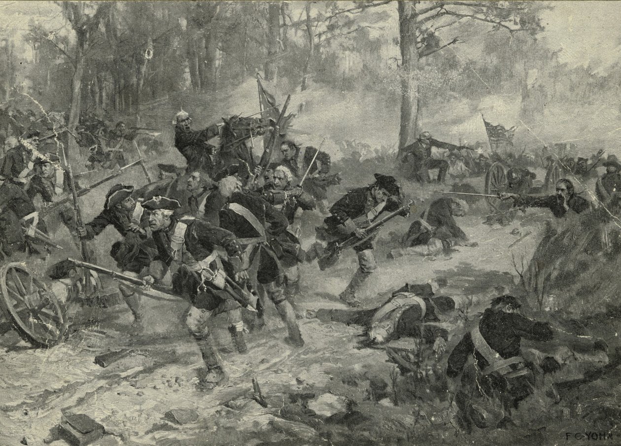 Bitva u Eutaw Springs, 1903 od Frederick Coffay Yohn