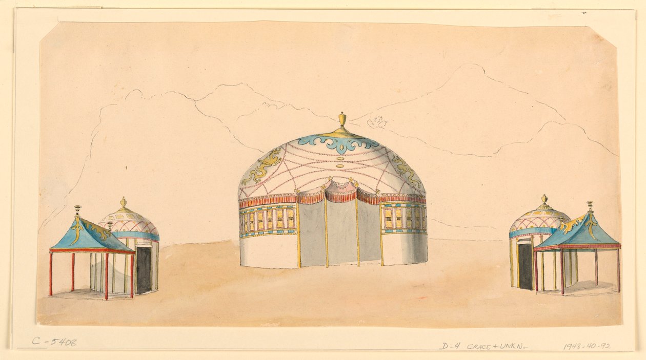 Návrhy pavilonů od Frederick Crace
