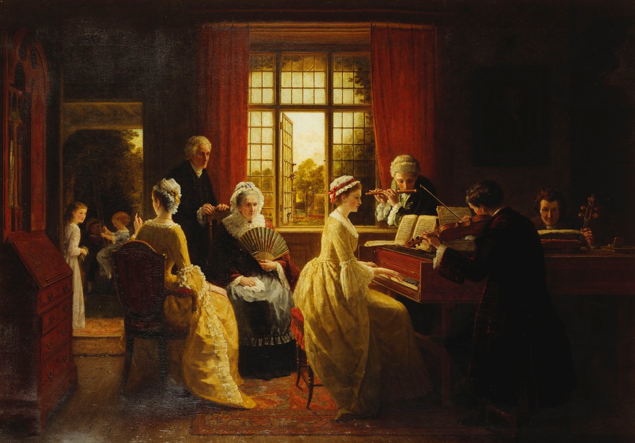 Hudba na faře, od Frederick Daniel Hardy