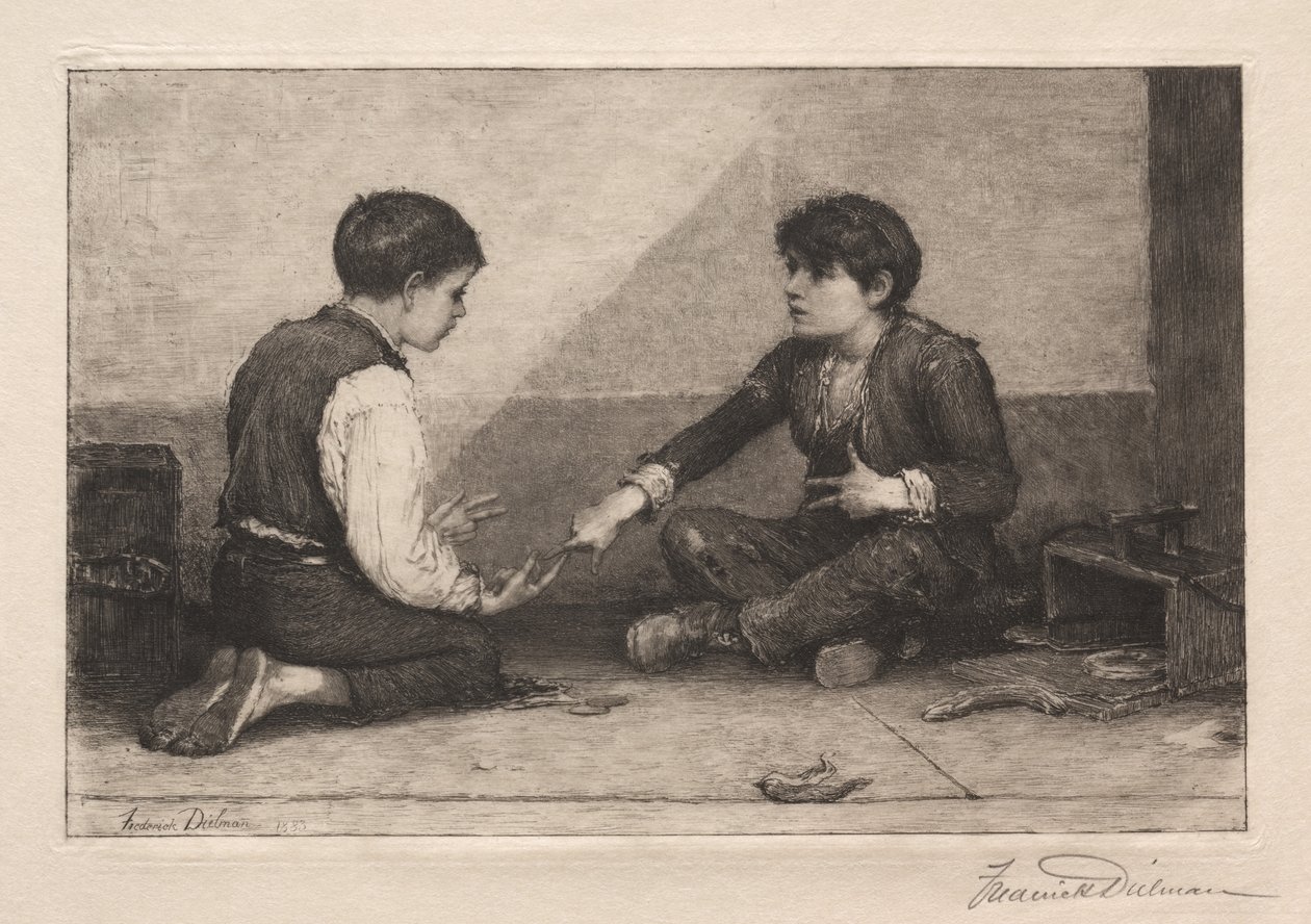 Hráči Mora, 1883. od Frederick Dielman