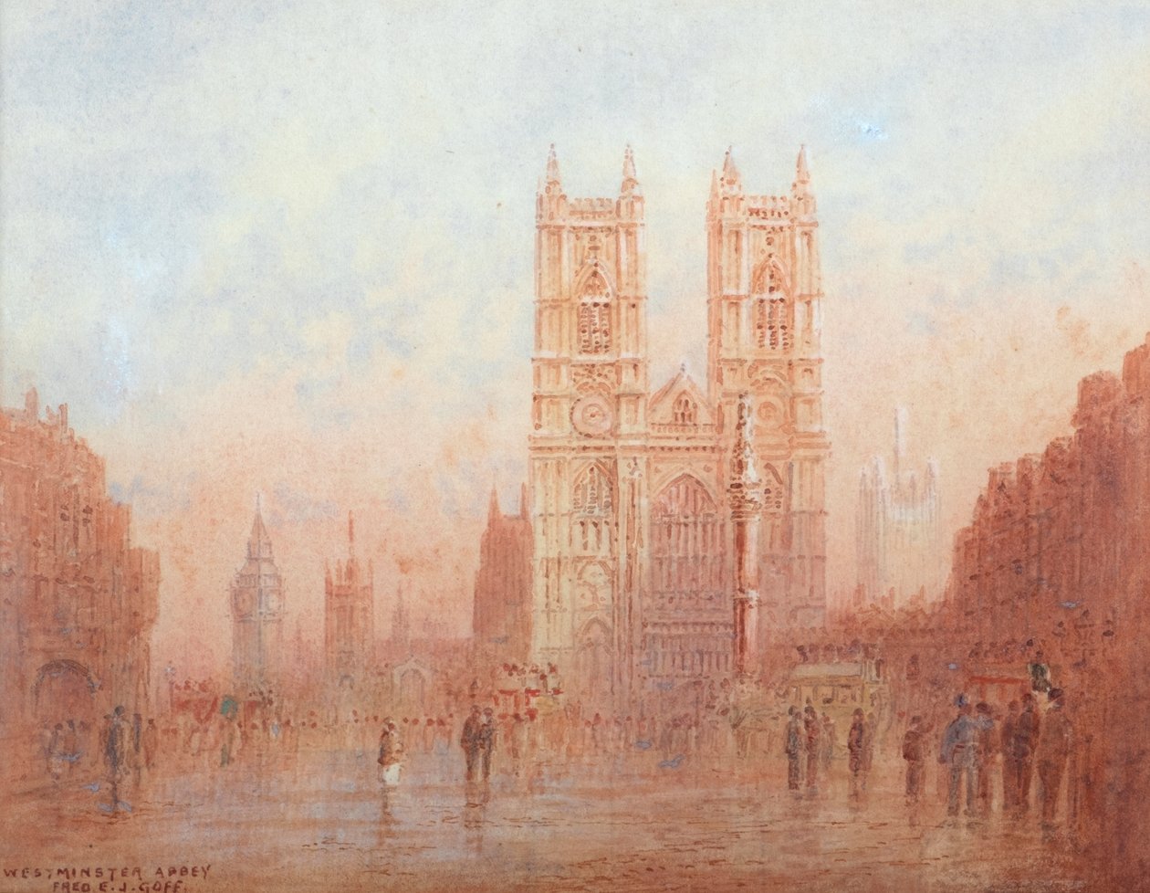 Westminsterské opatství (akvarel) od Frederick E.J. Goff