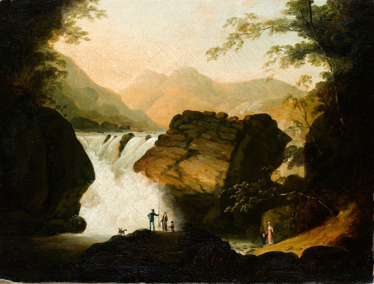 U vodopádů, 1805 od Frederick F. Fielding