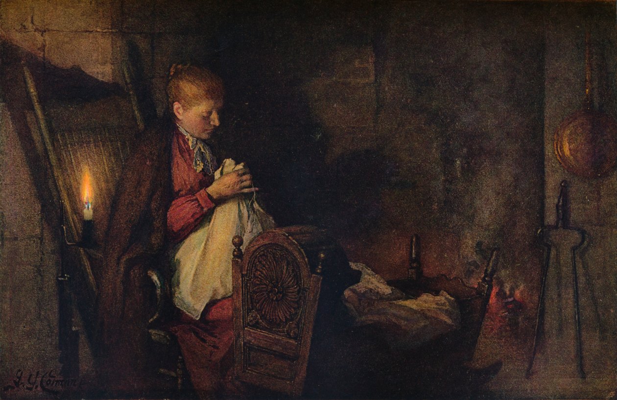 Práce a sledování, c1899 od Frederick George Cotman